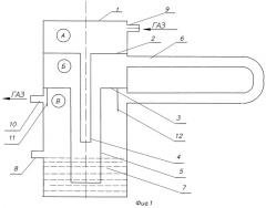 Жидкостный затвор для электролизно-водного генератора (патент 2474624)