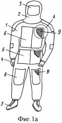 Одежда спасателей для защиты от радиоактивного излучения в сейсмически-опасных зонах (патент 2565574)