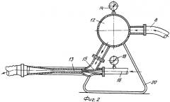 Устройство вентиляции отсеков аварийной подводной лодки, лежащей на грунте (патент 2330783)