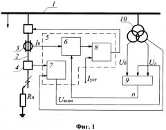 Устройство защиты электрических сетей от однофазных замыканий на землю (патент 2578123)