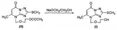 4-(2-гидроксиэтокси)метил)-5-метил-2-метилмеркапто-1,2,4-триазоло[1,5-a]пиримидин-7(4н)-он - вещество, обладающее противовирусным действием, способ его получения и применение против возбудителя лихорадки западного нила (патент 2537295)
