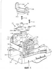 Заварочный узел для приготовления напитков из пакетиков на одну порцию, и машина, содержащая упомянутый узел (патент 2514605)