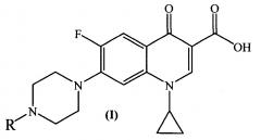 Антибактериальные средства на основе производных ципрофлоксацина (патент 2636751)