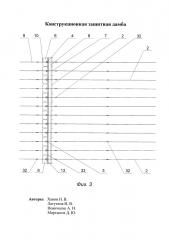 Конструкционная защитная дамба (патент 2650907)