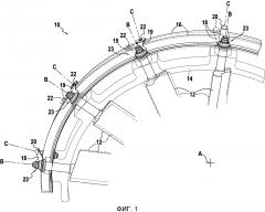Устройство для управления поворотными лопатками турбомашины и турбомашина, содержащая такое устройство (патент 2600199)