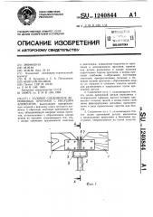 Узловое соединение деревянных прогонов с несущим элементом (патент 1240844)