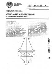 Контактный аппарат для каталитического окисления аммиака (патент 1416169)