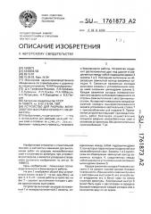 Устройство для разрыва железобетонных свай и оголения их арматуры (патент 1761873)