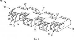 Блок оптоволоконных адаптеров (патент 2642533)