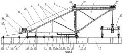 Устройство для подъема и монтажа блоков пролетного строения (патент 2479687)
