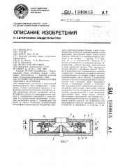 Устройство для измельчения сыпучего материала (патент 1340815)