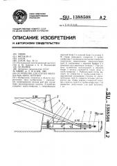 Устройство для спуска молоди рыб через плотину (патент 1388508)