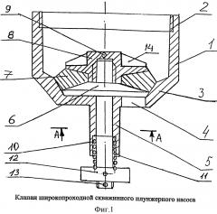 Клапан широкопроходной скважинного плунжерного насоса (патент 2604404)