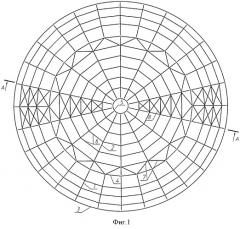 Конический ребристый купол покрытия вертикального цилиндрического резервуара (патент 2502850)
