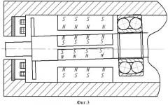 Гибридный магнитный подшипник с осевым управлением (патент 2540215)