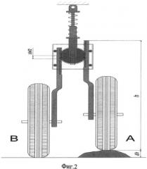 Устройство для амортизации двух независимых близко расположенных колес одним амортизатором (патент 2546760)