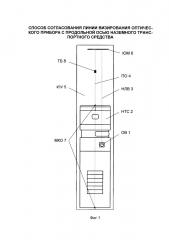 Способ согласования линии визирования оптического прибора с продольной осью наземного транспортного средства (патент 2657334)