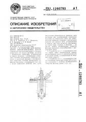 Устройство для формования бикомпонентных нитей (патент 1240793)