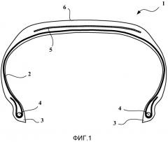 Шина, содержащая корды каркасной арматуры разной проницаемости (патент 2535965)
