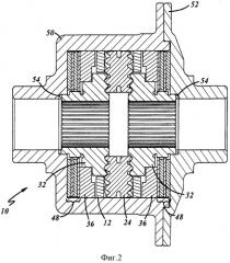 Дифференциал повышенного трения, использующий цилиндроконические зубчатые передачи и корпус дифференциала (патент 2542807)
