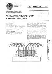 Устройство для намагничивания поверхности (патент 1388959)