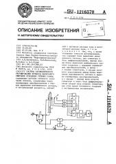 Система автоматического регулирования процесса факельного сжигания отходящих горючих газов (патент 1216570)