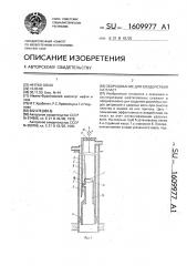 Оборудование для воздействия на пласт (патент 1609977)