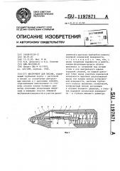 Инструмент для письма (патент 1197871)