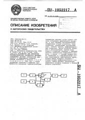 Устройство для измерения термометрических параметров дыхания (патент 1052217)