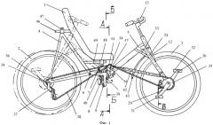 Складной велосипед рикамбент (патент 2437796)