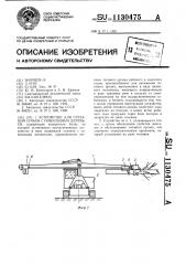 Устройство для срезания сучьев с поваленных деревьев (патент 1130475)