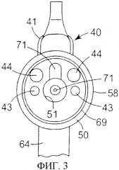 Распылитель жидкости с рожком с некруглыми каналами и отверстиями для выхода воздуха (патент 2376075)