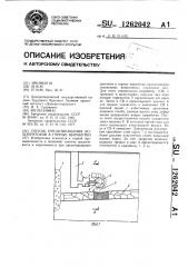 Способ предотвращения водопритоков в горные выработки (патент 1262042)