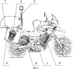 Пожарно-спасательный мотоцикл (патент 2526715)