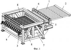 Устройство для выгрузки керамических изделий из шахтной печи (патент 2518980)