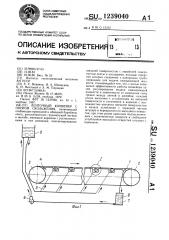 Ленточный конвейер с опорой скольжения (патент 1239040)