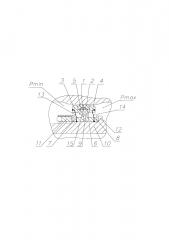 Радиально-торцевое контактное уплотнение ротора турбомашины (патент 2614904)