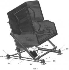 Устройство для уменьшения вибрации кресла пилота вертолета (патент 2504487)
