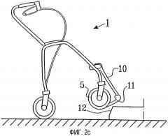 Устройство для облегчения приведения в действие способного катиться ходунка и способный катиться ходунок с таким устройством (патент 2284177)