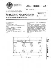 Площадка для содержания коров (патент 1296061)