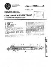 Транспортная установка (патент 1022877)