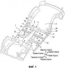 Конструкция днища транспортного средства (патент 2660199)