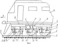 Трёхосная тележка тепловоза (патент 2553397)