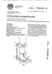 Устройство для лечения заболеваний голеностопного сустава и стопы (патент 1722490)