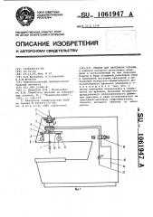 Станок для нарезания резьбы (патент 1061947)
