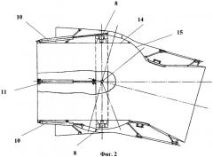 Поворотное круглое осесимметричное реактивное сопло воздушно-реактивного двигателя (патент 2309278)