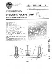 Устройство для гранулирования (патент 1291198)