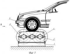 Стенд для испытания системы валопровода колесного транспотного средства (патент 2267109)