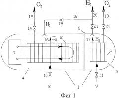 Электролизер воды высокого давления и способ его эксплуатации (патент 2470096)