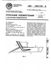 Устройство для внутрипочвенного внесения удобрений (патент 1061738)